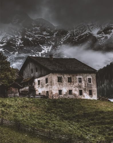 1000 Puzzle Home Dekoration Puzzle - Berge, Haus, alt 75 x 50cm von DOEMIF