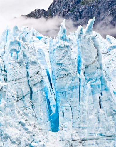 1000 Teile Puzzle für Erwachsene & Kinder ab 14 Jahren - Gletscher, Eis, gefroren 75 x 50cm von DOEMIF