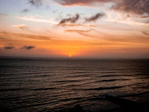 1000 Teile Puzzles für Erwachsene Lernspiel Herausforderungsspielzeug - Meer,Sonnenuntergang,Dämmerung 75 x 50cm von DOEMIF