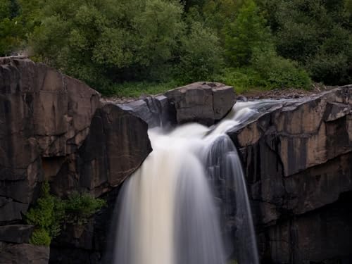 1000 Teile Puzzles für Erwachsene Lernspiel Herausforderungsspielzeug - Wasserfall,Felsen,Wasser 75 x 50cm von DOEMIF