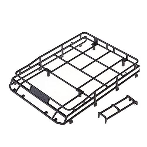 DOFABI Schwarz Gepäck Träger Dach Rack MN-90 D90 1/12 RC Crawler Auto DIY Teile Ferngesteuerter Autodachträger von DOFABI