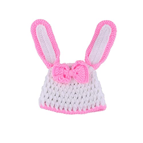 DOITOOL 1 Satz Foto-Requisiten für Kleinkinder Blätter Neugeborenes Stütze Rabbit Costume Photography Props Kostüme für die Babyfotografie Handgestrickte Kinderkleidung von DOITOOL