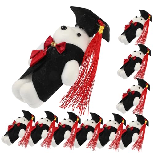 DOITOOL 10 Stück Bärenpuppe Abschluss- Plüsch -Abschlussbär mit Blumen Bärenpuppenmasse 2022 Abschluss Stofftier Abschlussbär-Schmuck Plüschbär Graduierung Plüsch Schaum DOITOOL 10 Stück Bärenpuppe Abschluss- Plüsch -Abschlussbär mit Blumen Bärenpuppenmasse 2022 Abschluss Stofftier Abschlussbär-Schmuck Plüschbär Graduierung Plüsch Schaum von DOITOOL