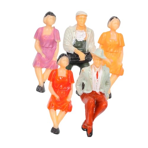 DOITOOL 5 Stück Maßstab Miniatur Sitzende Figuren Bunte Plastikkunststoff Menschen für DIY Architekturmodelle Modellbahnen Stadtszenen und Puppenhäuser DOITOOL 5 Stück Maßstab Miniatur Sitzende Figuren Bunte Plastikkunststoff Menschen für DIY Architekturmodelle Modellbahnen Stadtszenen und Puppenhäuser von DOITOOL