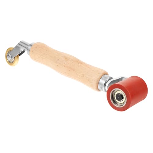 DOITOOL Handroller Wandreparatur-Farbroller Farbpads Klebestifte Farbroller mit Griff Laminatwalze Rand Wandtexturwalze Silikonrolle Dachwalze Stempelwalze Rollenwerkzeug Kieselgel rot von DOITOOL