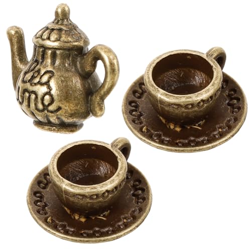 DOITOOL Mini-Puppenhaus-Tee 1 Set Miniatur- Für Die Küche Teetasse 1:12 Vintage-Puppenhaus-Miniaturzubehör Realistische DIY-Dekoration Für Geschirr Küchenparty Mikrolandschaft von DOITOOL