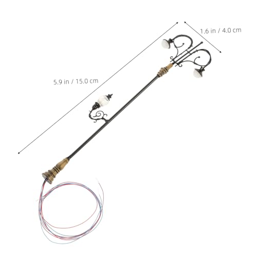 DOITOOL Miniatur Straßenlaterne Lampe Wandleuchte Schwarz für Puppenhaus Micro Landschaft Garten Dekoration Langlebig Leicht zu Installieren DOITOOL Miniatur Straßenlaterne Lampe Wandleuchte Schwarz für Puppenhaus Micro Landschaft Garten Dekoration Langlebig Leicht zu Installieren von DOITOOL