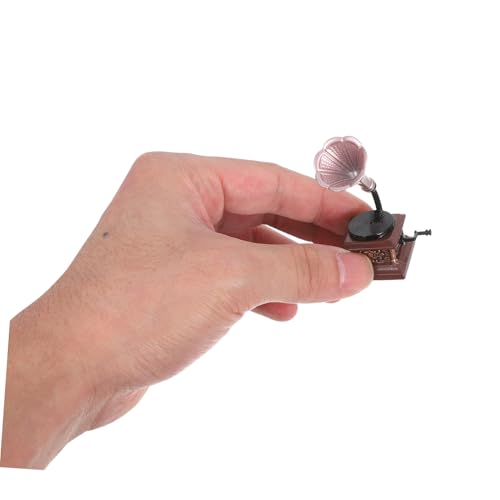 DOITOOL Retro -Phonographendekoration Retro -Phonograph -Miniaturmodell Miniatur -Musikinstrumente Puppenhaus-Phonograph Miniaturmöbel für Dollhouse Plattenspieler-Modell Legierung DOITOOL Retro -Phonographendekoration Retro -Phonograph -Miniaturmodell Miniatur -Musikinstrumente Puppenhaus-Phonograph Miniaturmöbel für Dollhouse Plattenspieler-Modell Legierung von DOITOOL