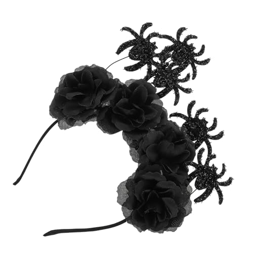 DOITOOL Spinnen-Stirnband Dekor Festival-Kopfschmuck Haarbänder Tiara haarschmuck Stirnband Requisiten Halloween-Kopfschmuck Rosen Kopfbedeckung Kopftaste schmücken Stoff von DOITOOL