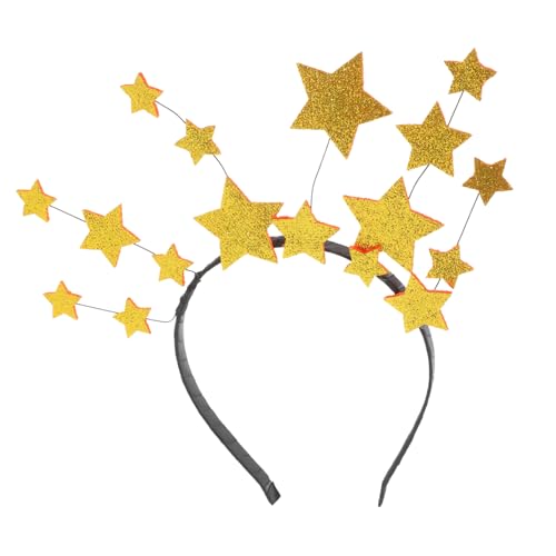 DOITOOL Sterne Stirnband Geburtstag Haarschmuck Geburtstagsparty-Stirnband Tiara Haargummi Geburtstagsstirnband für Mädchen frauen stirnbänder Berühmtheit Kopfbedeckung von DOITOOL