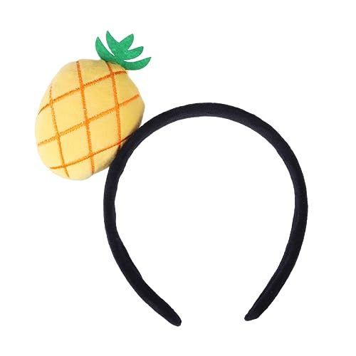 DOITOOL haarschmuck Obst Haarreifen Plüsch Haarband Tiara Cosplay-Kopfschmuck Ananas-Haarreifen Wassermelone Stirnband Ausgabekarte Kopfbedeckung von DOITOOL