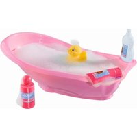 DOLLSWORLD 60150+60148 Puppen-Badeset mit Ente und viel Zubehör, pink von DOLLSWORLD