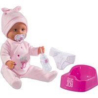 idee+spiel 08888 dollsworld Super-Puppenset Little Joy pink von DOLLSWORLD