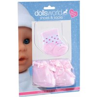 idee+spiel 60142 dollsworld Puppenschuhe und -socken - sortiert von DOLLSWORLD