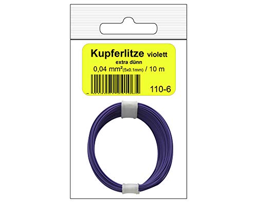 Donau Elektronik 110–6SB Single Flex Draht in Tasche, Violett, 10 m von DONAU ELEKTRONIK GMBH