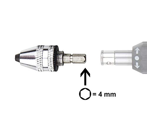 Donau Elektronik MBS01 Adapter 1/4 Zoll auf 4 mm Mini-Bits, Mehrfarbig von DONAU ELEKTRONIK GMBH