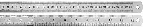 Donau Elektronik ML30 Stahllineal 300 mm, Mehrfarbig von DONAU ELEKTRONIK GMBH