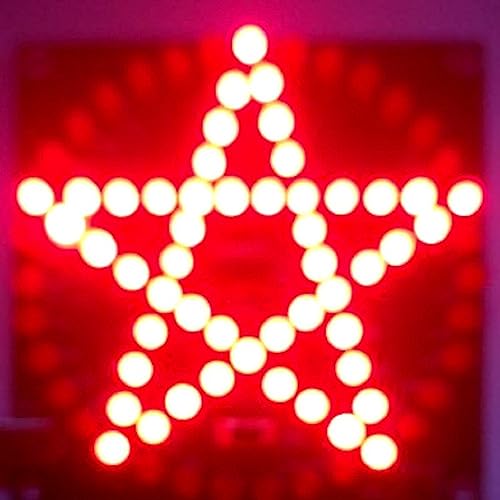 Elektronik Löten Bausätze, 80 LED Kreisförmiges Pentagramm-Wasserlicht-Kit, Kreative Trainingskit Geschenke für Elektronik-Enthusiasten, Kinder, Studenten von DONGKER