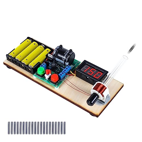 DONGKER Elektromagnetischer Sender, DIY Löt bausatz Elektronikprojekte, DC 6V Mini Schießspiel Lötübungsset, Boost Konverter Modul Projekte, Einstellbarer Turmwinkel für Schulwissenschafts von DONGKER