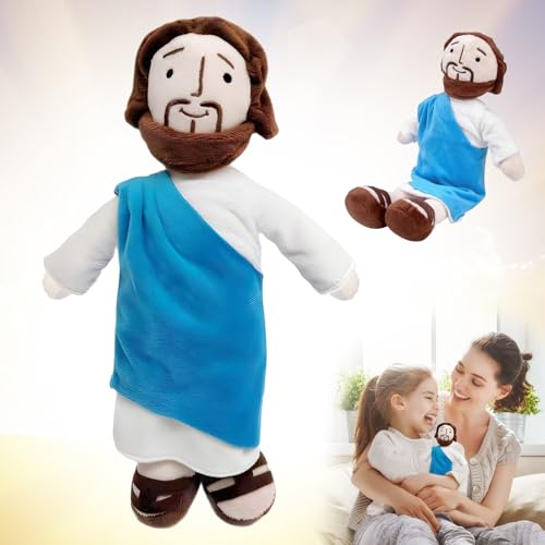 DONGSZQ Jesus Plüschfigur, 32cm Jesus Kuscheltier, Jesus Plush, My Friend Jesus Plush, Jesus Christus Plüschtier, Jesus Kuscheltier für Partyzubehör, Ostern, Katholische Weihnachts von DONGSZQ