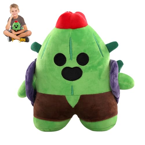 DONGSZQ Brawl-Stars Kuscheltiere, 23cm Kaktus Plüschtier, Brawl-Stars Plüschtier, Cactus Kuscheltier, Cactus Toy Doll, Brawl-Stars Figuren, Geburtstagsgeschenk für Kinder Erwachsene Fans von DONGSZQ