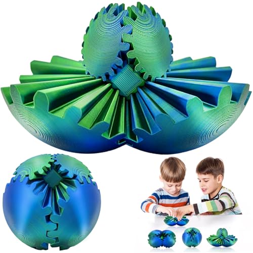 DONGTATA Gear Ball, 3D-gedruckte Getriebebälle, Fidget-Spielzeug, Gearball, für sensorische Bedürfnisse und Autismus, Fidget-Spielzeug für Stressabbau, Angstzustände, Entspannung, wirbelndes Wunder, von DONGTATA