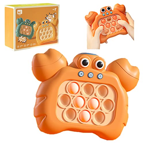 Puzzle Pop-It Fidget Bubble Game Machine Sensory Fidget Toys for Kids Décompression Breakthrough Console De Jeu Révolutionnaire Reaction & Memory Training Dekompressionsspielzeug (orange) von DONGTATA