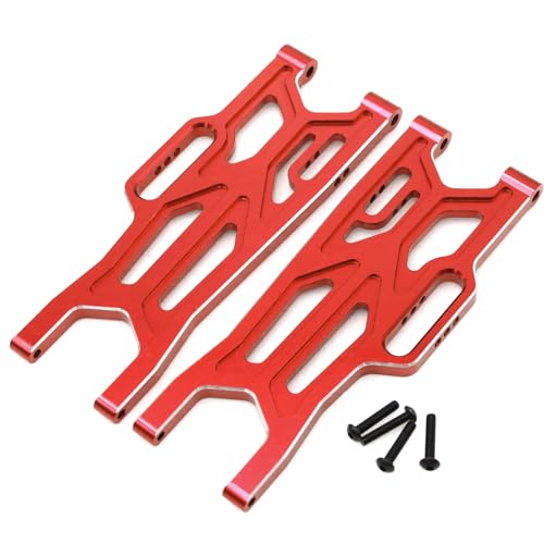 Aluminium Vordere Untere Querlenker RC Teile für ARRMA 1/10 4x4 Kraton Outcast 4S BLX ARA330711 RC Auto, Rot von DONGXINGWEI