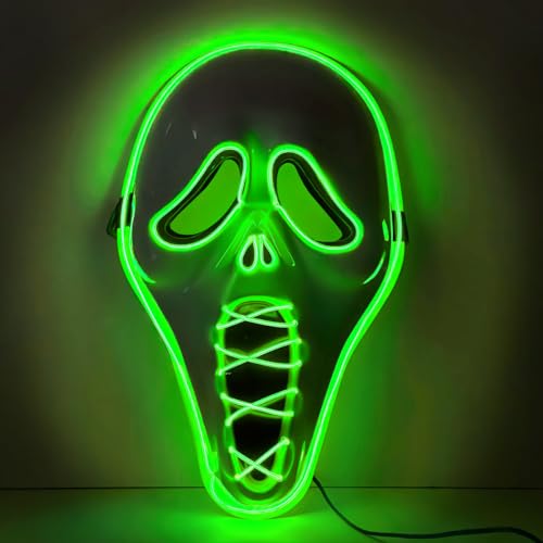 DONGZQAN Halloween-Maske (fluoreszierendes Grün) von DONGZQAN