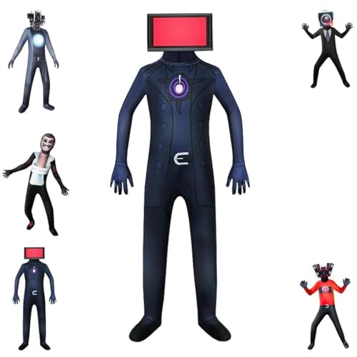 DONY Halloween Kostüm Kinder Junge Mädchen,Karikatur Horrormonster Overall Cosplay Thema Costume Kostüm,Kinderkleider Karneval Maskerade Weihnachten Tag der Toten Fasching Party Halloween DONY Halloween Kostüm Kinder Junge Mädchen,Karikatur Horrormonster Overall Cosplay Thema Costume Kostüm,Kinderkleider Karneval Maskerade Weihnachten Tag der Toten Fasching Party Halloween von DONY