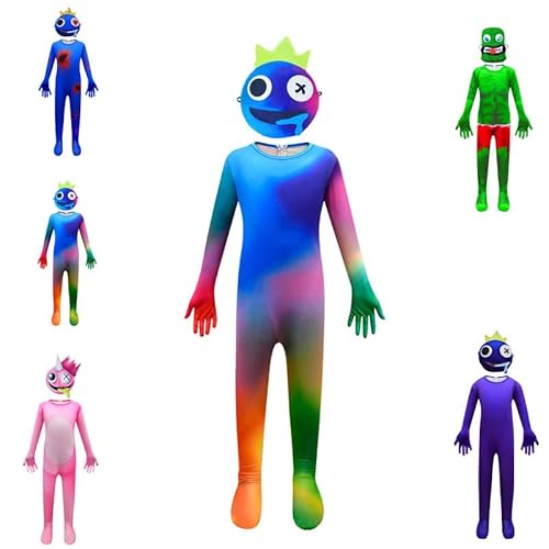 DONY Rainbow Kostüm Kinder Friends,Rainbow Gruselig Costume,Karikatur Monster Overall Cosplay Thema Kostüm, Kinderkleider Karneval Verkleidung Weihnachten Party Halloween,Purple Green Blue Pink DONY Rainbow Kostüm Kinder Friends,Rainbow Gruselig Costume,Karikatur Monster Overall Cosplay Thema Kostüm, Kinderkleider Karneval Verkleidung Weihnachten Party Halloween,Purple Green Blue Pink von DONY