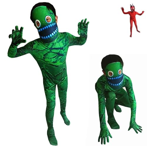 DONY Garten Kostüm Banban Kinder Costume Junge Mädchen,Karikatur Horrormonster Overall Cosplay Thema Kostüm,Kinderkleider Karneval Maskerade Weihnachten Tag der Toten Fasching Party Halloween von DONY