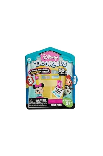 DOORABLES Disney Mini Peek Box mit 2 oder 3 Überraschungsfiguren, Neue Serie, 50 Neue Figuren zum Sammeln, zufällige Modelle, Spielzeug für Kinder ab 5 Jahren, DRB11 von DOORABLES