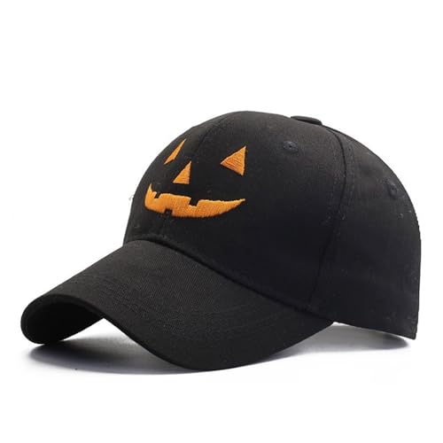DOSERTY Baseballmütze mit Punk-Kürbisgesicht für Eltern und Kinder, Halloween, Party, Festival, Requisiten, Mode, Hiphop, Tanzen, Halloween DOSERTY Baseballmütze mit Punk-Kürbisgesicht für Eltern und Kinder, Halloween, Party, Festival, Requisiten, Mode, Hiphop, Tanzen, Halloween von DOSERTY