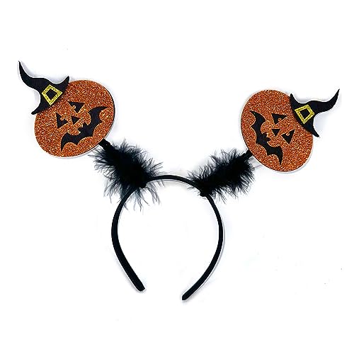 Halloween-Stirnband für Kinder, glitzerndes Kürbis-Haarband, Cosplay-Kostüm, Kopfschmuck für Erwachsene, Kinder, Bühnenrequisiten, Kopfbedeckung, Hexen-Stirnband, Themen-Haarbänder, Haarschmuck Halloween-Stirnband für Kinder, glitzerndes Kürbis-Haarband, Cosplay-Kostüm, Kopfschmuck für Erwachsene, Kinder, Bühnenrequisiten, Kopfbedeckung, Hexen-Stirnband, Themen-Haarbänder, Haarschmuck von DOSERTY