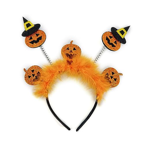 Halloween-Stirnband für Kinder, glitzerndes Kürbis-Haarband, Cosplay-Kostüm, Kopfschmuck für Erwachsene, Kinder, Bühnenrequisiten, Kopfbedeckung, Hexen-Stirnband, Themen-Haarbänder, Haarschmuck Halloween-Stirnband für Kinder, glitzerndes Kürbis-Haarband, Cosplay-Kostüm, Kopfschmuck für Erwachsene, Kinder, Bühnenrequisiten, Kopfbedeckung, Hexen-Stirnband, Themen-Haarbänder, Haarschmuck von DOSERTY