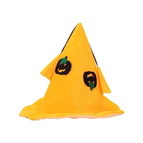 Hautfreundliche Kürbishüte, handgefertigt für Halloween, Haarschmuck, Karneval, Partyzubehör, modernes Design, Hexenhut, Kürbismuster, Dekoration, Damen, zarte Männer, gelbe Farbe, Stirnband, Hüte Hautfreundliche Kürbishüte, handgefertigt für Halloween, Haarschmuck, Karneval, Partyzubehör, modernes Design, Hexenhut, Kürbismuster, Dekoration, Damen, zarte Männer, gelbe Farbe, Stirnband, Hüte von DOSERTY