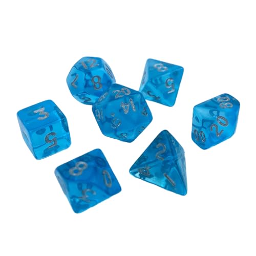 Polyedrisches Würfel-Set, transparent, mehrseitig, Acryl, kleines Rollenspiel, Tischspiel, tragbar, kleine Dekoration, polyedrisches Würfel-Set, modisches Accessoire Polyedrisches Würfel-Set, transparent, mehrseitig, Acryl, kleines Rollenspiel, Tischspiel, tragbar, kleine Dekoration, polyedrisches Würfel-Set, modisches Accessoire von DOSERTY