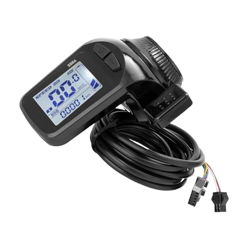 DOUDINGMAO Elektroroller LCD-Anzeige, 24V 36V 48V Elektroroller Display Meter Bedienfeld mit 5 Pin für Roller von DOUDINGMAO