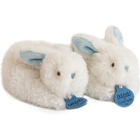 DOUDOU 8901309 Bonbon Hase Füsslinge mit Rassel, blau von DOUDOU