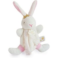 DOUDOU 8903510 Hase Stern Schmusetuch mit Schnullerkette 15 cm von DOUDOU