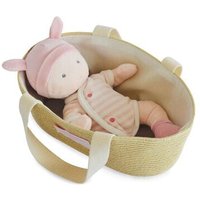 DOUDOU 8903624 Baby & Tragetasche weiß, rose 28 cm von DOUDOU