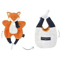 DOUDOU 8903828 Amusette Fuchs Schmusetuch 30 cm Les Petits Futes, DOUDOU Boule, Polybag von DOUDOU