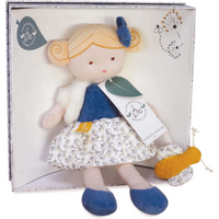 DOUDOU 8903850 Biene Bio Puppe 25 cm von DOUDOU