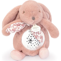 DOUDOU 8904200 Nachtlicht Sterne & Musik, Hase rosa 19 cm von DOUDOU