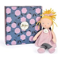 DOUDOU 8906012 Stoffpuppe Inès Jolijou s'amuse, Box 30 cm von DOUDOU