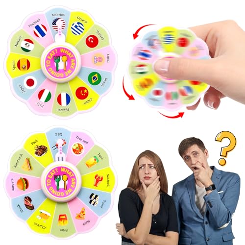 Date Night Game Essen Entscheidungsrad für Paare und Familien - Spaß Mahlzeit Spinner, Abendessen Entscheidungen,Fidget Pop Einfaches Ostern Sensorisches Spielzeug von DOWNDRIFT