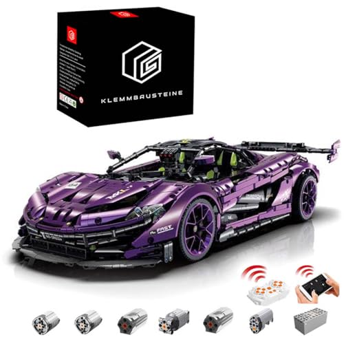 DOYAY Technik Auto für Iego Technik McIaren p1, 1:8 Groß Auto mit 6 Motoren Set, Technik Auto ModeII Bausatz, 3568 TeiIe MOC Supercar Auto ModeII, Kompatibel mit Iego McIaren p1 Technik Auto von DOYAY