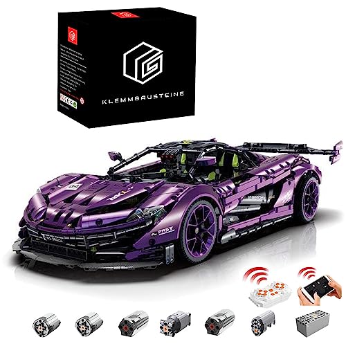 DOYAY Technik Auto für Mclaren P1 Modell, 3686 Teile Technik Sportwagen Ferngesteuert Auto Motorisierte Modell, Custom Bausteine Kompatibel mit Lego Technik, 3XL, XQ1001 von DOYAY