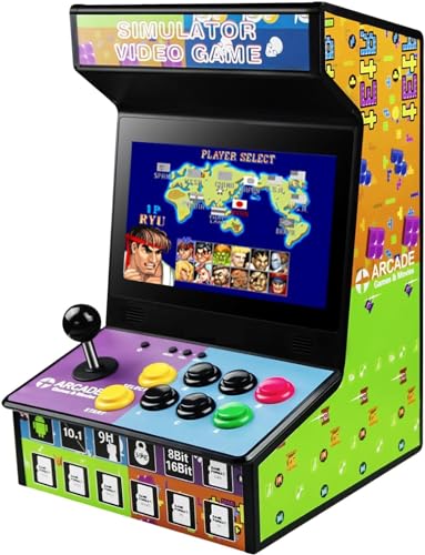 DOYO Handheld Arcade Spielkonsole, 10.1 Zoll Mini Arcade Maschinenschrank, Klassiker Mini Player, Retro Spiele enthalten, Tisch und Bartop Unterstützung für TV-Ausgang von DOYO